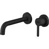 JACUZZI Miscelatore lavabo incasso Sunset Yo canna cm. 19 senza scarico in ottone nero opaco di jacuzzi - Cod. Articolo: 0SUYO497JA00