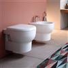ART CERAM Sanitari Smarty 2.0 sospesi senza brida cm. 50x35 con sedile avvolgente standard - Cod. Articolo: SMV00101+SMB00101+SMA0020171