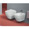ART CERAM Sanitari Ten sospesi cm. 52x36 con sedile sottile softclose - Cod. Articolo: TEV00601+TEB00401+TEA005