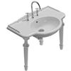 Ceramica globo Gambe in ceramica a terra Paestum con lavabo bianco lucido di Ceramica Globo