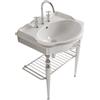 CERAMICA GLOBO Struttura Paestum terra in ottone con lavabo cm. 71x58 bianco lucido - Cod. Articolo: PA006.BI+PATC06