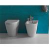 CERAMICA GLOBO Sanitari forty3 filomuro cm. 52x36 con sedile softclose - Cod. Articolo: FO002.BI+FO010.BI+FOR20BI