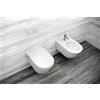 Ceramica globo Sanitari Forty3 sospesi senza brida salvaspazio cm 43x36 con sedile softclose di Ceramica Globo