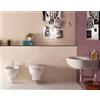 CERAMICA GLOBO Sanitari Grace sospesi senza brida cm. 52x36 con sedile a chiusura tradizionale - Cod. Articolo: GRS03.BI+GRS10.BI+GR021BI