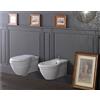 CERAMICA GLOBO Sanitari Paestum sospesi cm. 57x38 con sedile in termoindurente softclose - Cod. Articolo: PAS03.BI+PAS10.BI+PA029