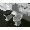 CERAMICA GLOBO Sanitari Paestum monoblocco cm. 67x38 con sedile in poliestere chiusura softclose - Cod. Articolo: PA003.BI+PA012.BI+VA124+PA009.BI+PA138