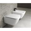 CERAMICA GLOBO Sanitari Stone sospesi senza brida cm. 56x36 con sedile softclose - Cod. Articolo: STS06.BI+STS09.BI+ST020BI