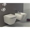 Ceramica globo Sanitari Stone mini sospesi salvaspazio senza brida cm 45x37 con sedile softclose di Ceramica Globo