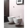 CERAMICA GSI Sanitari Pura mini sospesi senza brida salvaspazio cm 50 con sedile slim softclose - Cod. Articolo: 881611+8864111+MS86CSN11