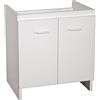 CERAMICA GALASSIA Mobile Iside a terra cm. 75x60 a due ante, con lavatoio - Cod. Articolo: 2002+9008