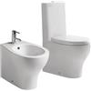 Ceramica galassia Sanitari Eden monoblocco cm. 66x36 con sedile avvolgente softclose di Ceramica Galassia