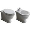 CERAMICA GALASSIA Sanitari Ethos filomuro cm. 55x38 con sedile softclose - Cod. Articolo: 8437+8438M+8482