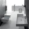 CERAMICA GALASSIA Sanitari Meg11 sospesi senza brida cm. 55x35 con sedile avvolgente standard - Cod. Articolo: 5486+5412+5454
