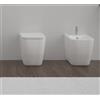 CERAMICA GSG Sanitari Brio filomuro senza brida bianchi opachi con sedile softclose - Cod. Articolo: BRWC01001+BRBI01001+BRCOPRSLTICR001