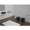 CERAMICA GSG Sanitari Brio filomuro senza brida neri opachi con sedile softclose - Cod. Articolo: BRWC01003+BRBI01003+BRCOPRSLTICR003