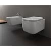 CERAMICA GSG Sanitari Brio sospesi senza brida con sedile softclose - Cod. Articolo: BRWCSO000+BRBISO000+BRCOPRSLTICR000