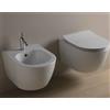 CERAMICA GSG Sanitari like cm 36x48,5 mini sospesi salvaspazio senza brida con sedile softclose - Cod. Articolo: LKWCSOXXS000+LKBISOXXS000+LKCOPRSLTICR000