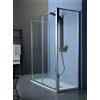 Tamanaco Box doccia FPSC50 in cristallo 6 mm. trasparente cm. 65x160x65 profilo cromo di Tamanaco