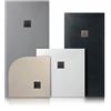 Tamanaco Piatto doccia 80x80 h.2,5 in marmoresina grigio cemento di Tamanaco