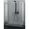 Tamanaco Box doccia FPSC57 in cristallo 6 mm. trasparente cm. 65x160x65 profilo cromo di Tamanaco