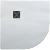 Tamanaco Piatto doccia 90x90 h.2,5 angolare in marmoresina grigio cemento Flat di Tamanaco
