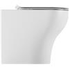 CERAMICA ALICE Sanitari Unica filomuro senza brida cm. 55x45 con sedile sottile standard - Cod. Articolo: 32200101+32210101+MC2201E
