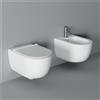 Ceramica alice Sanitari Unica sospesi salvaspazio senza brida cm. 50x35 con sedile sottile softclose di Ceramica Alice