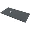 Bagnoexpert Piatto doccia 70x180 h.2,8 in marmo resina effetto pietra grafite opaco Ardesia