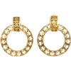 CHANEL Pre-Owned - Orecchini a clip con cerchi pendenti Pre-owned anni '90 - Donna - placcatura in oro - Taglia unica