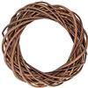 ideen mit herz Corona in salice, diametro 30 cm, altezza 6 cm, rami non pelati, ideale come corona decorativa da porta, corona di legno, corona pasquale, ghirlanda di bricolage