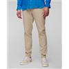 Alberto Pantaloni Beige Con Lino Da Uomo Alberto Jump-linen Twill