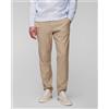 Alberto Pantaloni Beige Con Lino Da Uomo Alberto Steve-linen Herringbone