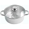 Artame, ART32956 - Colino cotto a vapore multi-diametro con coperchio, Ø16 cm a Ø24 cm