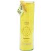 Palm Light 4041678000790 Candela Manipura Chakra, Durata Circa 100 Ore, 20 cm, Giallo