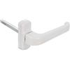 Amig - Maniglia per porta con rosetta | Modello Epsilon | Alluminio -| 132 x 70 mm | Quadrato 8 mm | Colore: Bianco