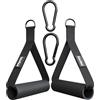 Breaking Limits Maniglie Palestra - Maniglia Palestra | Per Bande Elastiche, Maniglie per Cavi, TPR Antiscivolo, Nylon Rinforzato, 2 Moschettoni, Portata 500kg