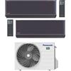 PANASONIC CONDIZIONATORE PANASONIC ETHEREA Z GRAFITE DUAL SPLIT 9000+9000 BTU INVERTER CU-2Z50TBE A+++ WIFI