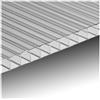 EZOOZA Lastra policarbonato alveolare spessore 4 mm 150 x 105 cm Trasparente - Trasparente