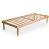 QUALYDORM Rete letto in legno 80x190 altezza 52 cm 14 doghe in Faggio 100% prima scelta - Qualydorm