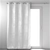 Douceur d'Intérieur, Melodie - Tenda con occhielli (135 x 240 cm), colore: bianco, oscurante in velluto colpito