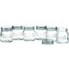 Bar Craft BarCraft Set di Bicchierini da Shot a Forma di Barattolo di Marmellata con Coperchio, Vetro, 20.8 x 18 x 5.8 mm, Capacità 60 ml, 6 Pezzi