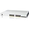 Cisco Catalyst 1200-24P-4X Smart Switch, 24 porte GE, PoE, 4 porte SFP+ 10GE, protezione limitata a vita (C1200-24P-4X)