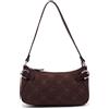 Ferragamo Pre-Owned - Borsa a spalla Gancini con stampa - Donna - cotone - Taglia unica - Marrone