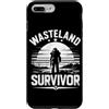 Nuclear War Survivor Apparel Custodia per iPhone 7 Plus/8 Plus Wasteland Survivor Power Armor Silhouette in Vintage Tramonto