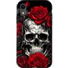 Skulls and Roses Metal Rock Gothic Metal Custodia per iPhone XR Scheletro Metalhead Teschi e Rose Metal Rock