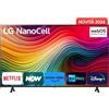 LG NanoCell 50'', Serie 81 2024, 50NANO81T6A, Smart TV 4K, Processore α5 Gen7, 20W, 3 HDMI, Filmmaker Mode, Game Optimizer, Alexa, Wi-Fi, webOS 24, Telecomando puntatore, Ashed Blue