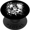 Dogs Soccer Sports Mood Cane Doberman che gioca a calcio | Team sportivo PopSockets PopGrip Intercambiabile