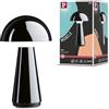 Paulmann 76994 Lampada da tavolo a batteria LED 3-Step-Dim Onzo IP44 2700K 2,6W nero lampada da tavolo Mobile USBC