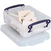 Really Useful Box Scatole, rettangolare, 0,75 L, colore: trasparente, Plastica, trasparente, 0.75