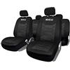 Sparco SPC1016BK Set Coprisedili per Auto, BK, Nero